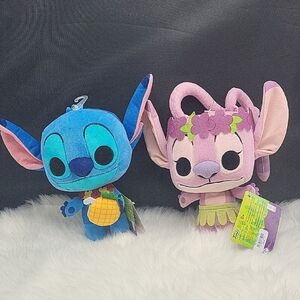 Stitch And Angel Plush Toys